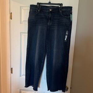 20w Maurices Dark Blue Wide Leg Jeans